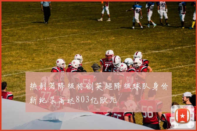 热刺若降级将创英超降级球队身价新纪录高达803亿欧元